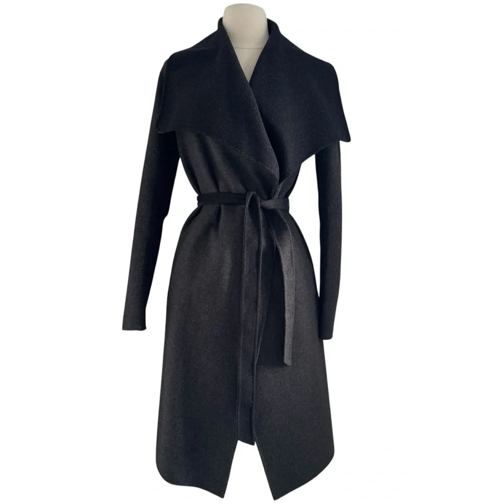 Soia & Kyo Wool Belted Wrap Coat - Picture 3 of 11